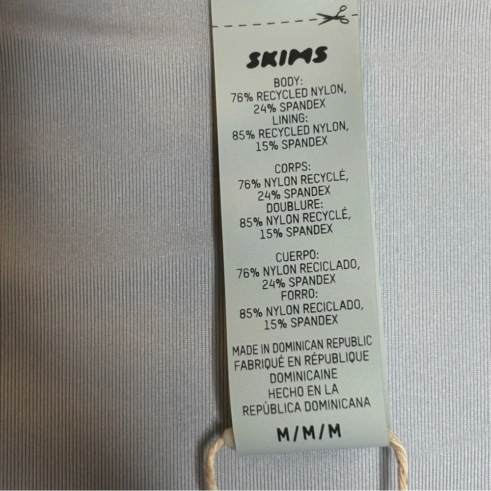 NWT SKIMS Sporty Zipper Tanga Swim Bottom Size Medium
